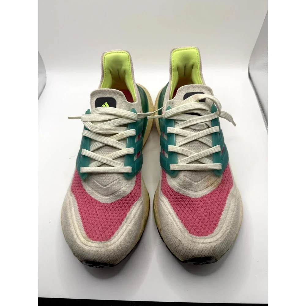 Adidas UltraBoost 21 S23845 Womens 7 Sneaker White Tint Rose Tone Running Shoes‎